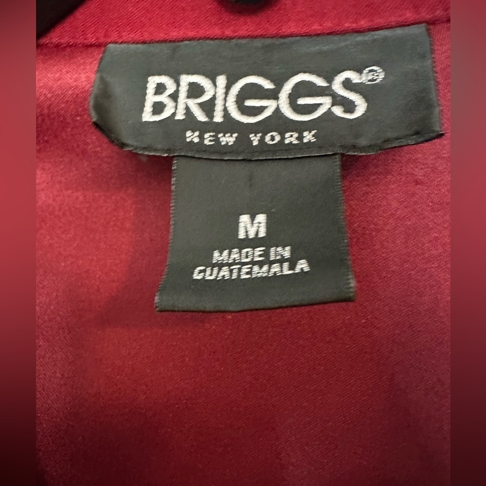 Vintage Briggs Red Faux Suede Shacket Coat Y2K Retro Oversized Blazer Size M - Picture 7 of 10